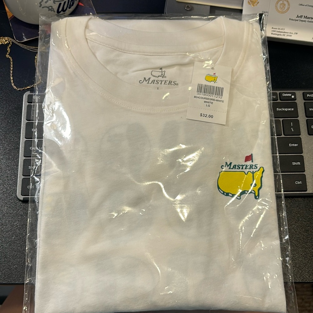 2024 The Masters shirt with 18 hole design